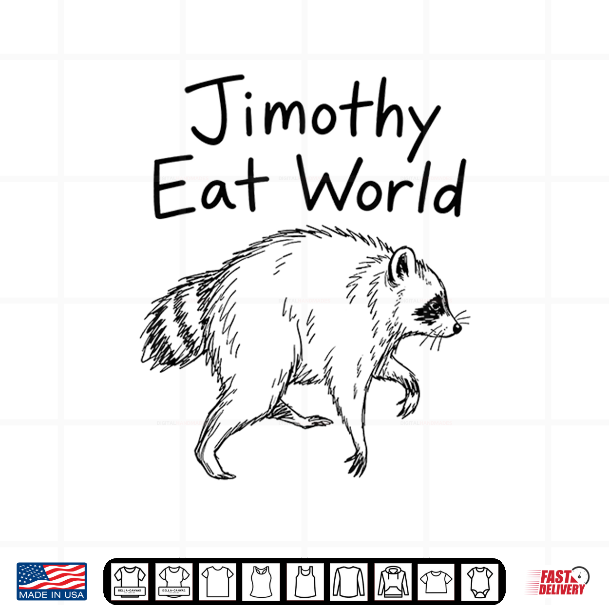 Jimothy Eat World Funny Viral Raccoon Seattle Trash Panda Shirt