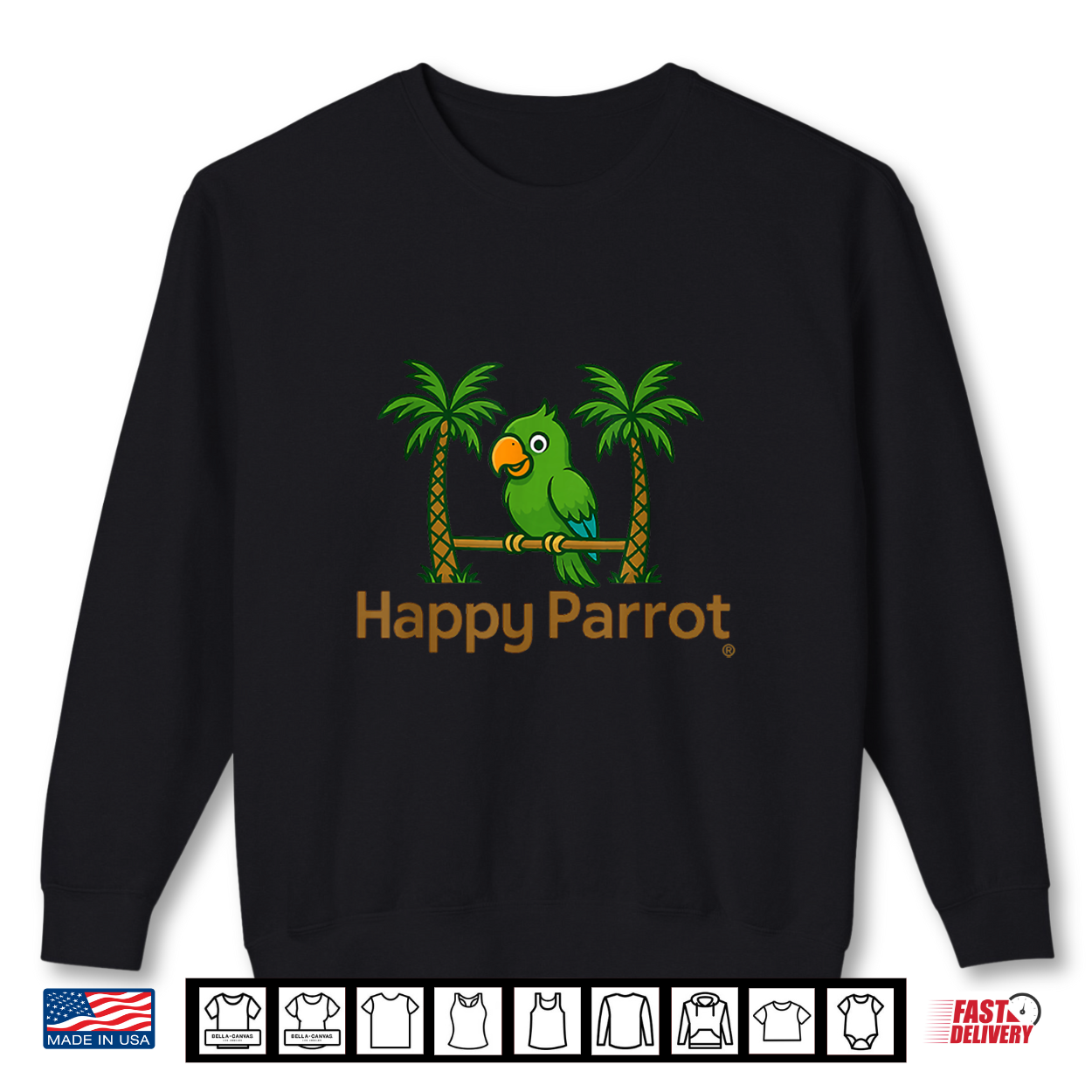 Parrot Palm Trees Tropical Bird Shirt Parrot Palm Trees Tropical Bird Shirt
