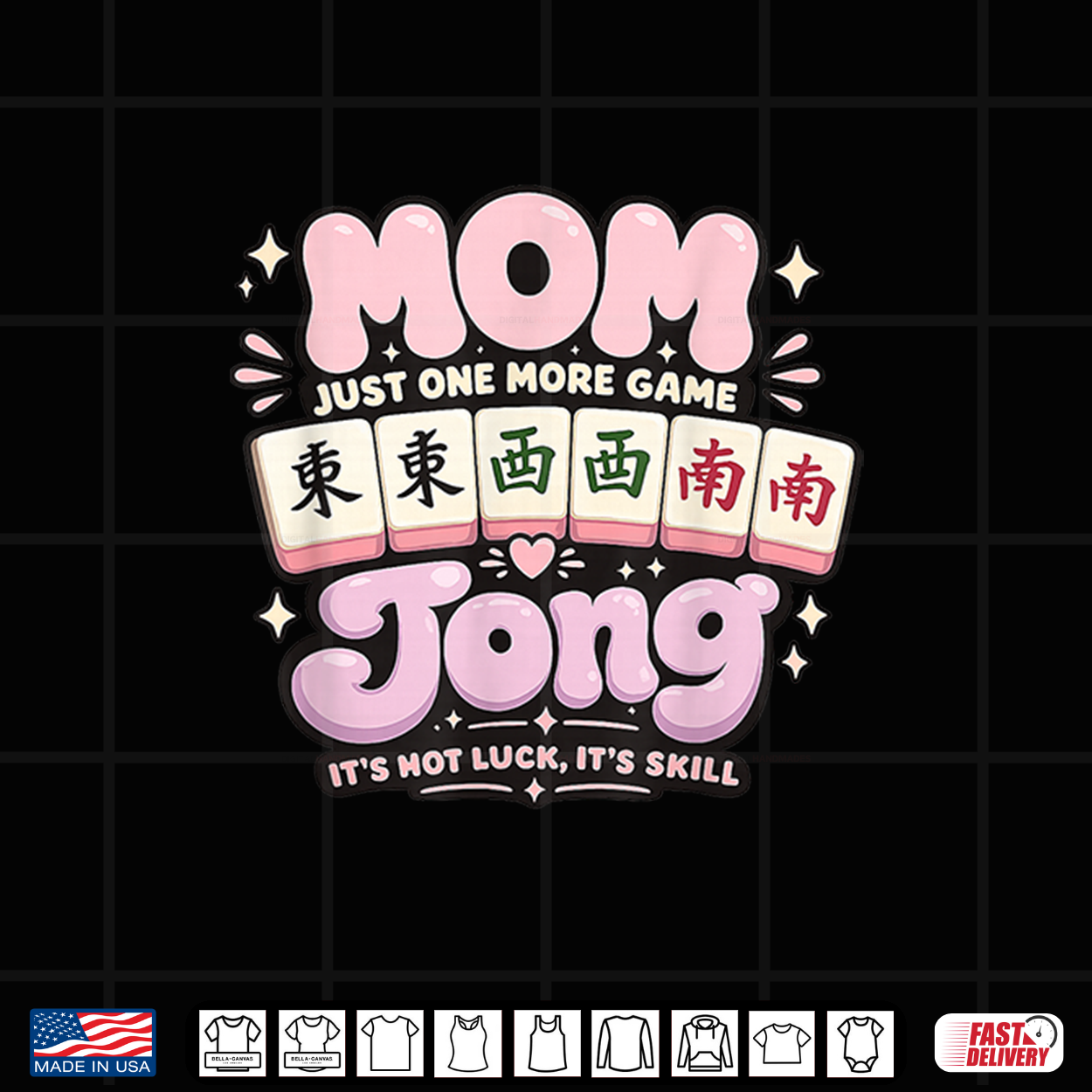 Mom Jong Mahjong Momjong Funny Mahjong Players Women Shirt