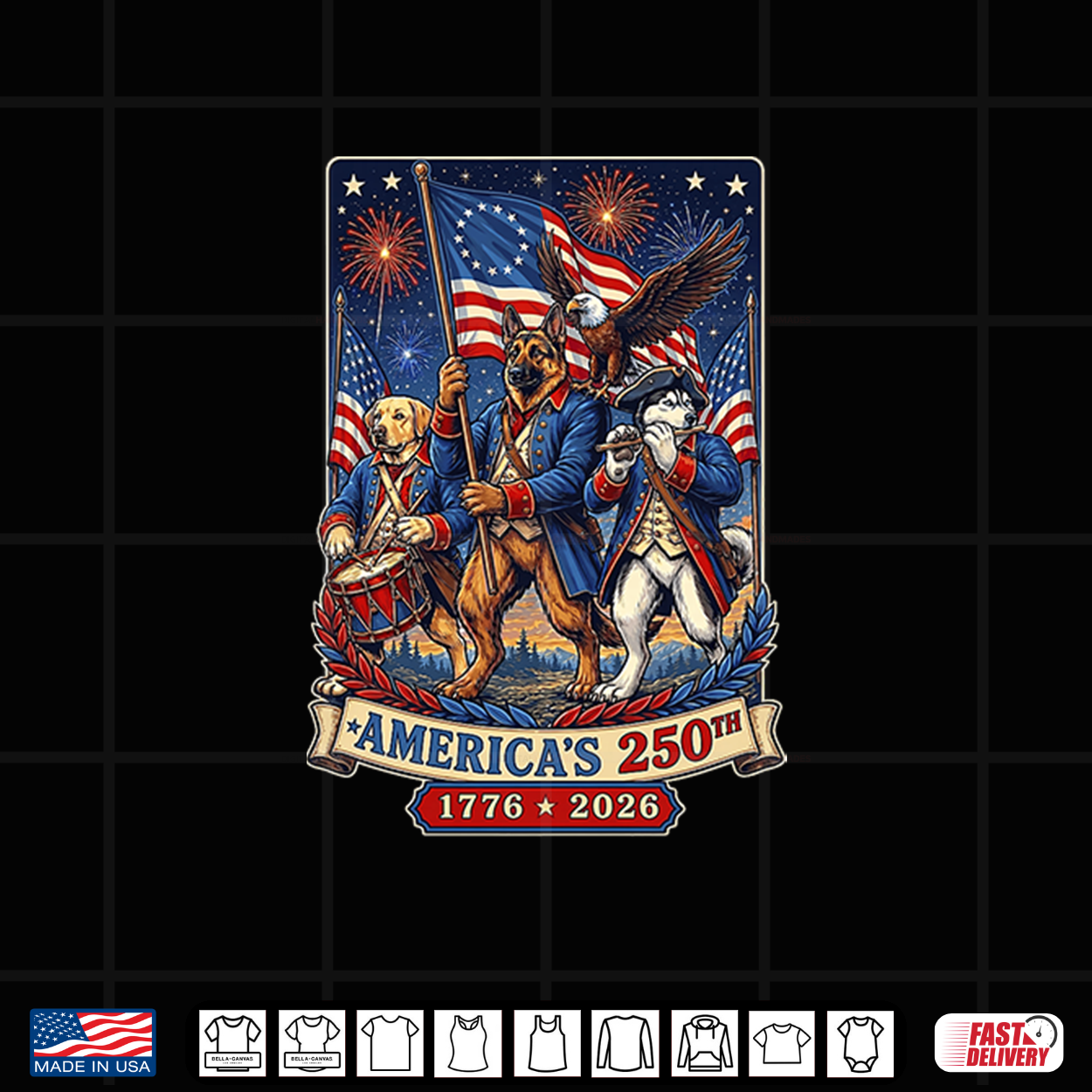Patriotic Pets Independence Day Celebration Design 250Th Shirt Patriotic Pets Independence Day Celebration Design 250Th Shirt