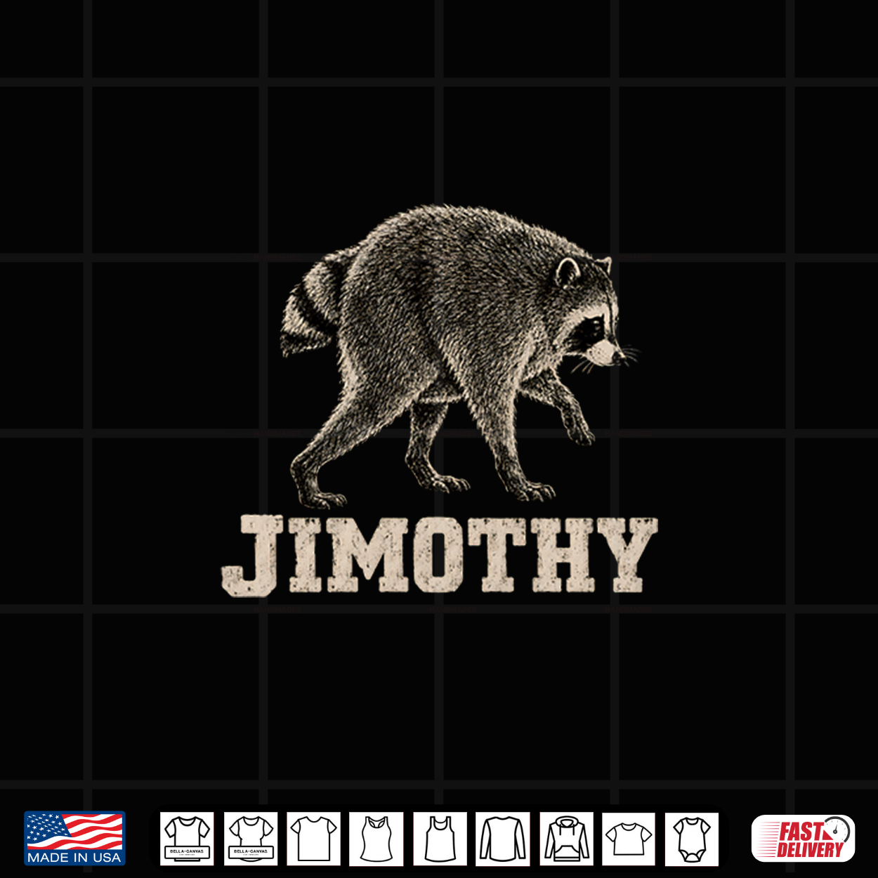 Team Jimothy Raccoon Men Women Jimothy Raccoon Meme Shirt