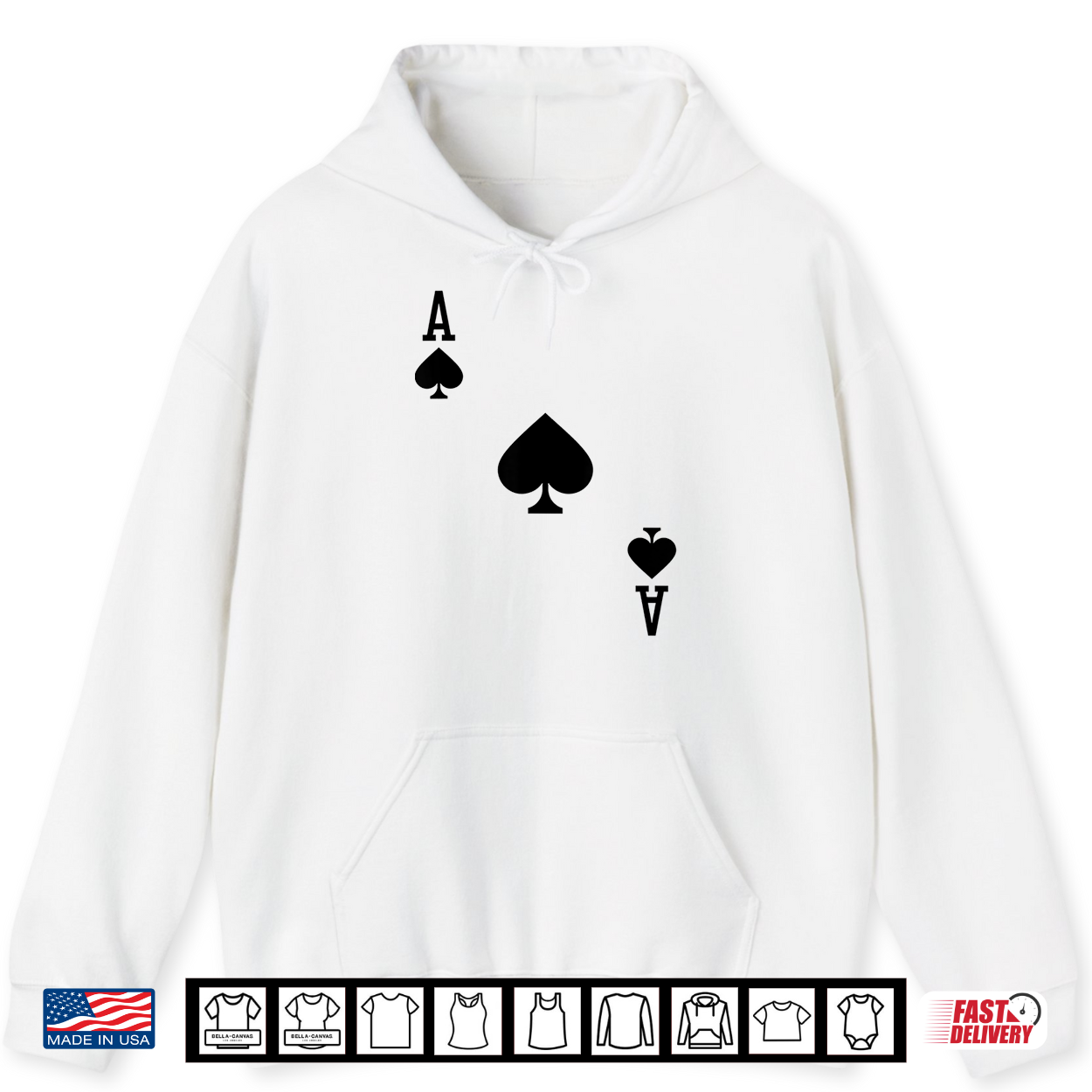Ace Of Spades Costume Halloween Deck Of Cards Shirt