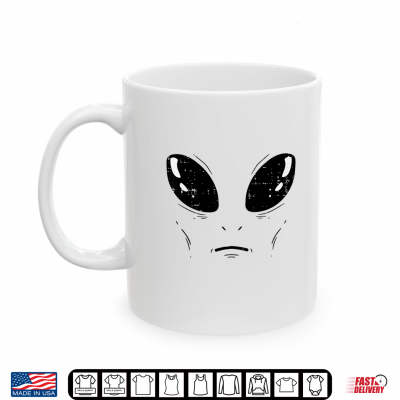 Mug Alien Face Space Funny Halloween Costume Shirt