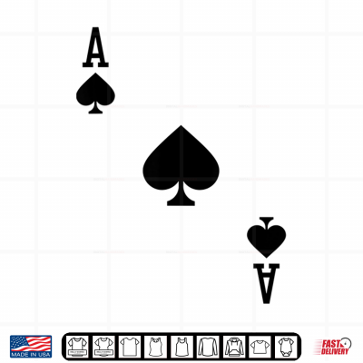 Design Ace Of Spades Costume Halloween Deck Of Cards Shirt