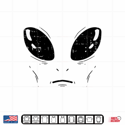 Design Alien Face Space Funny Halloween Costume Shirt