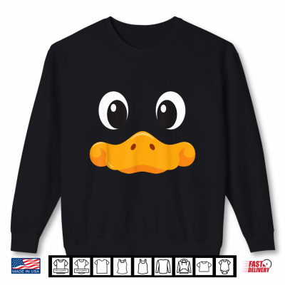Sweatshirt Duck Face Halloween Costume Birthday Idea Cute Funny Shirt
