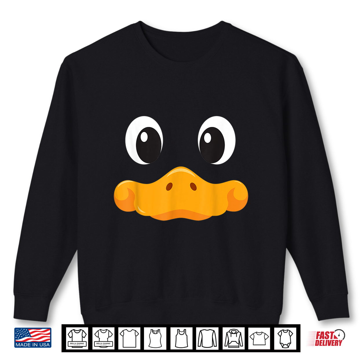 Duck Face Halloween Costume Birthday Idea Cute Funny Shirt
