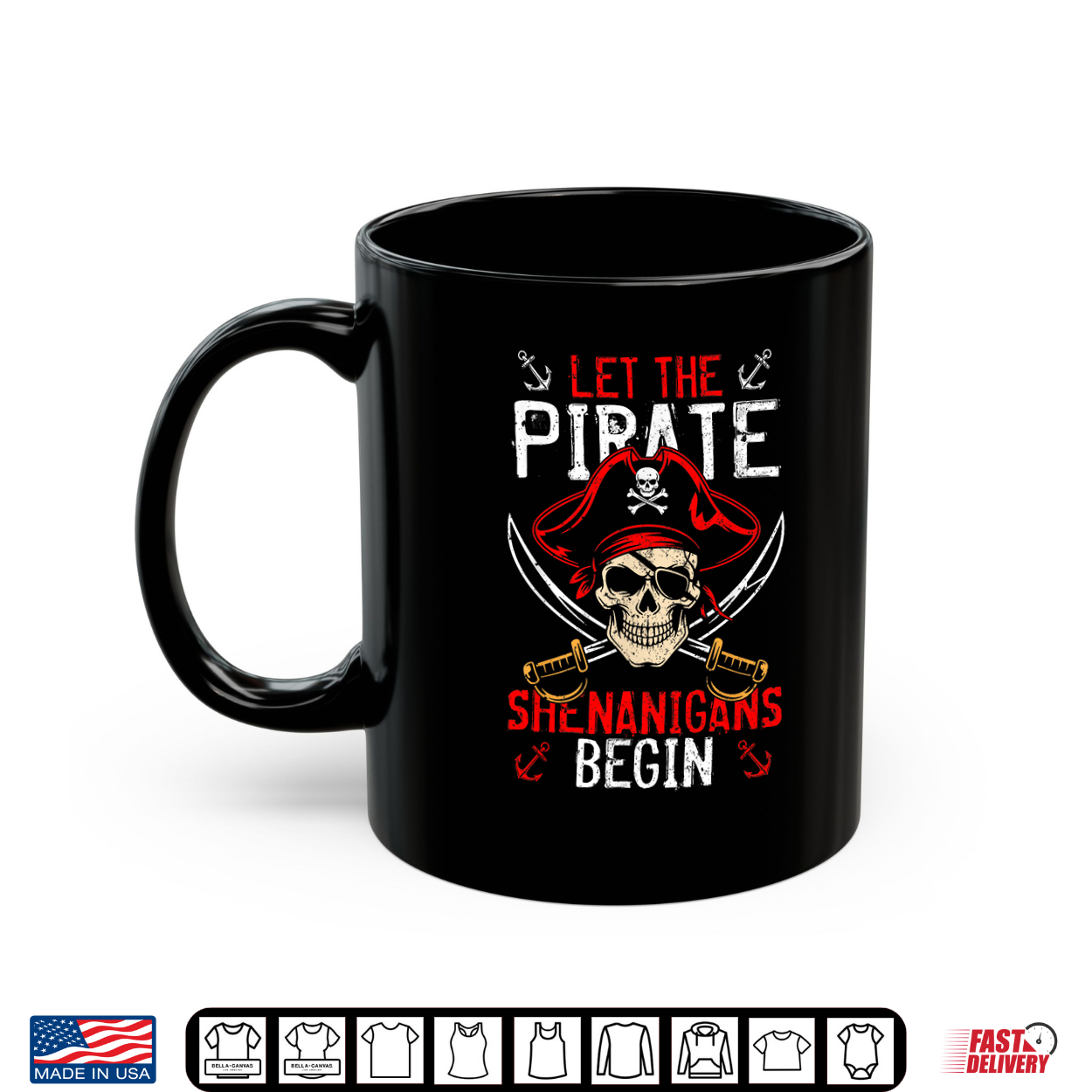 Funny Skeleton Crossbones Let The Pirate Shenanigans Begin Shirt