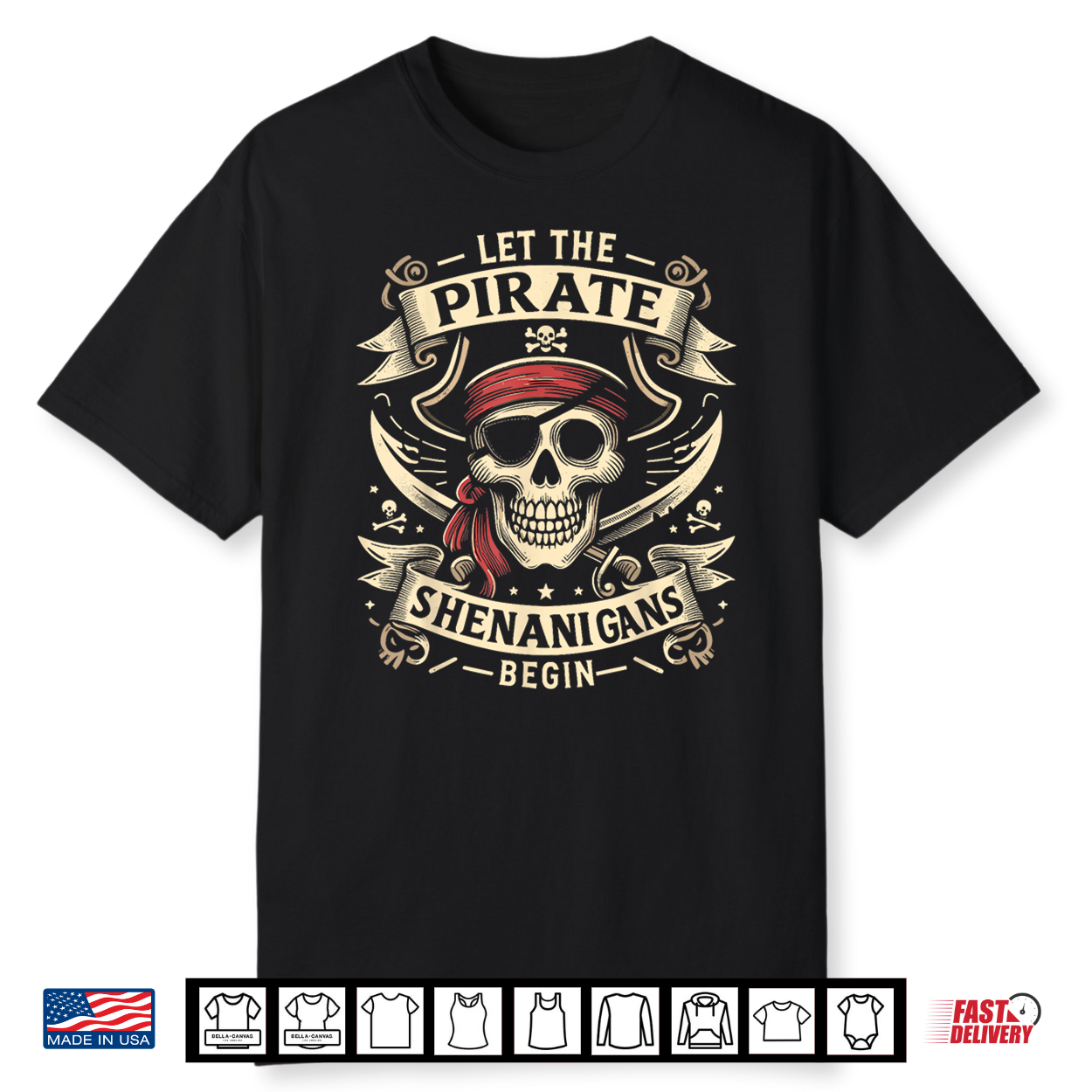 Halloween Skull Let The Pirate Shenanigans Begin Shirt Halloween Skull Let The Pirate Shenanigans Begin Shirt