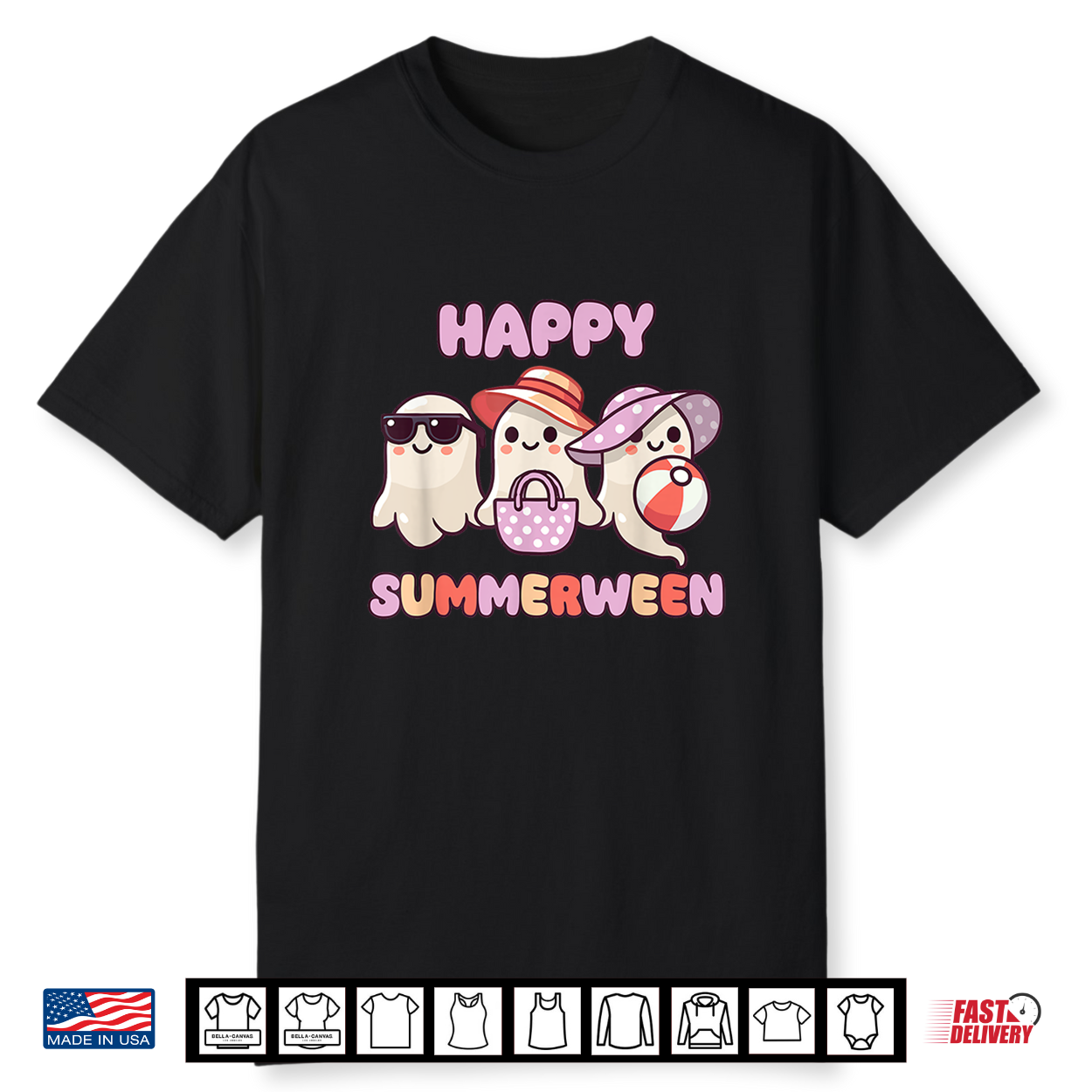Happy Summerween Summer Halloween Ghost Shirt Happy Summerween Summer Halloween Ghost Shirt