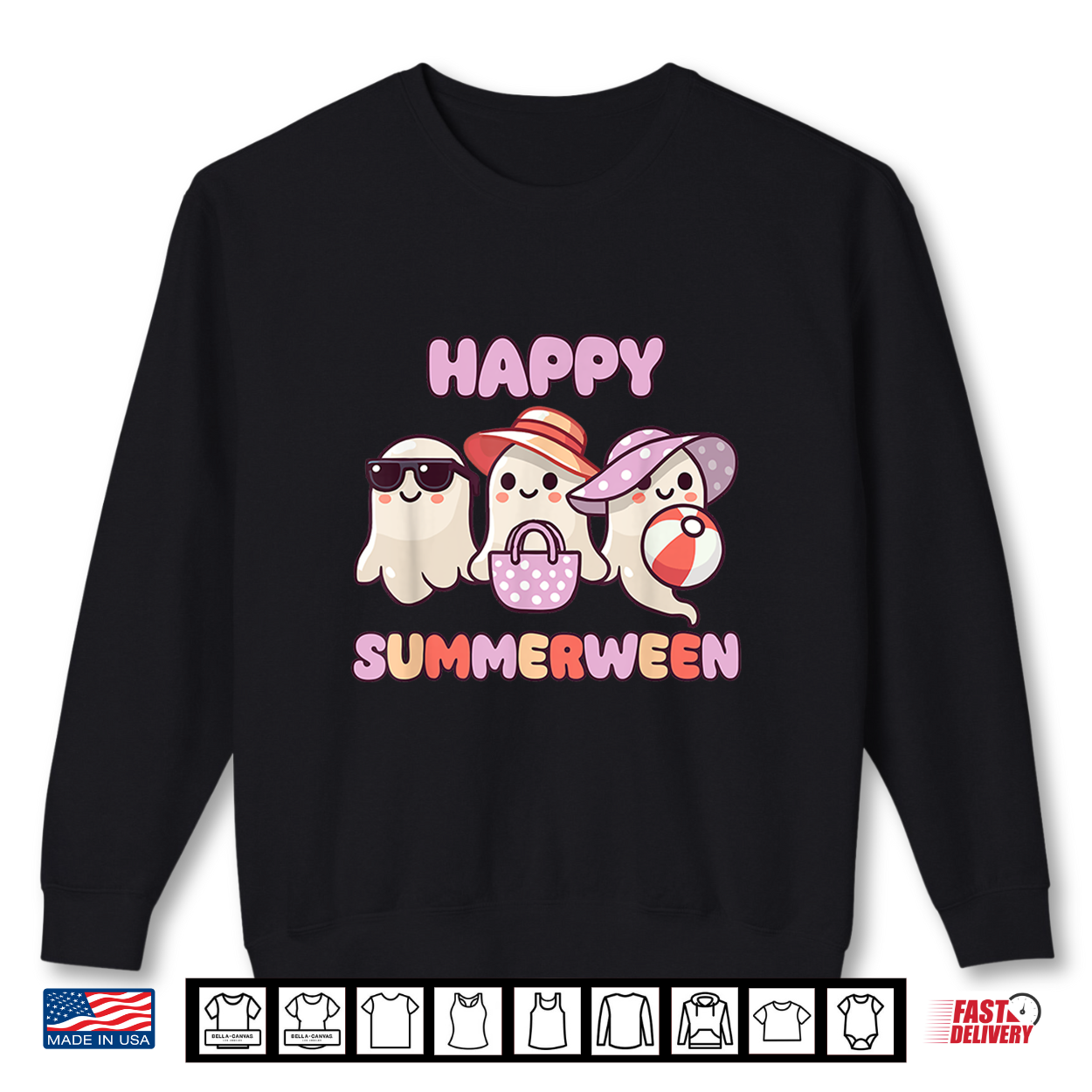 Happy Summerween Summer Halloween Ghost Shirt Happy Summerween Summer Halloween Ghost Shirt