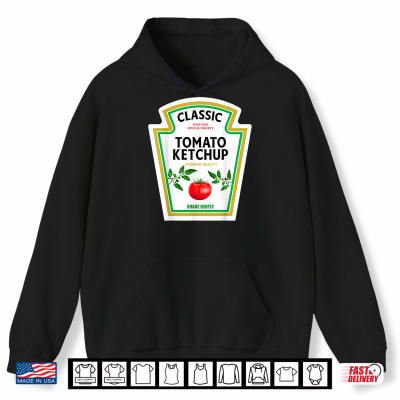Hoodie Ketchup Halloween 2021 Costume Matching Couple Mustard Mayo Shirt