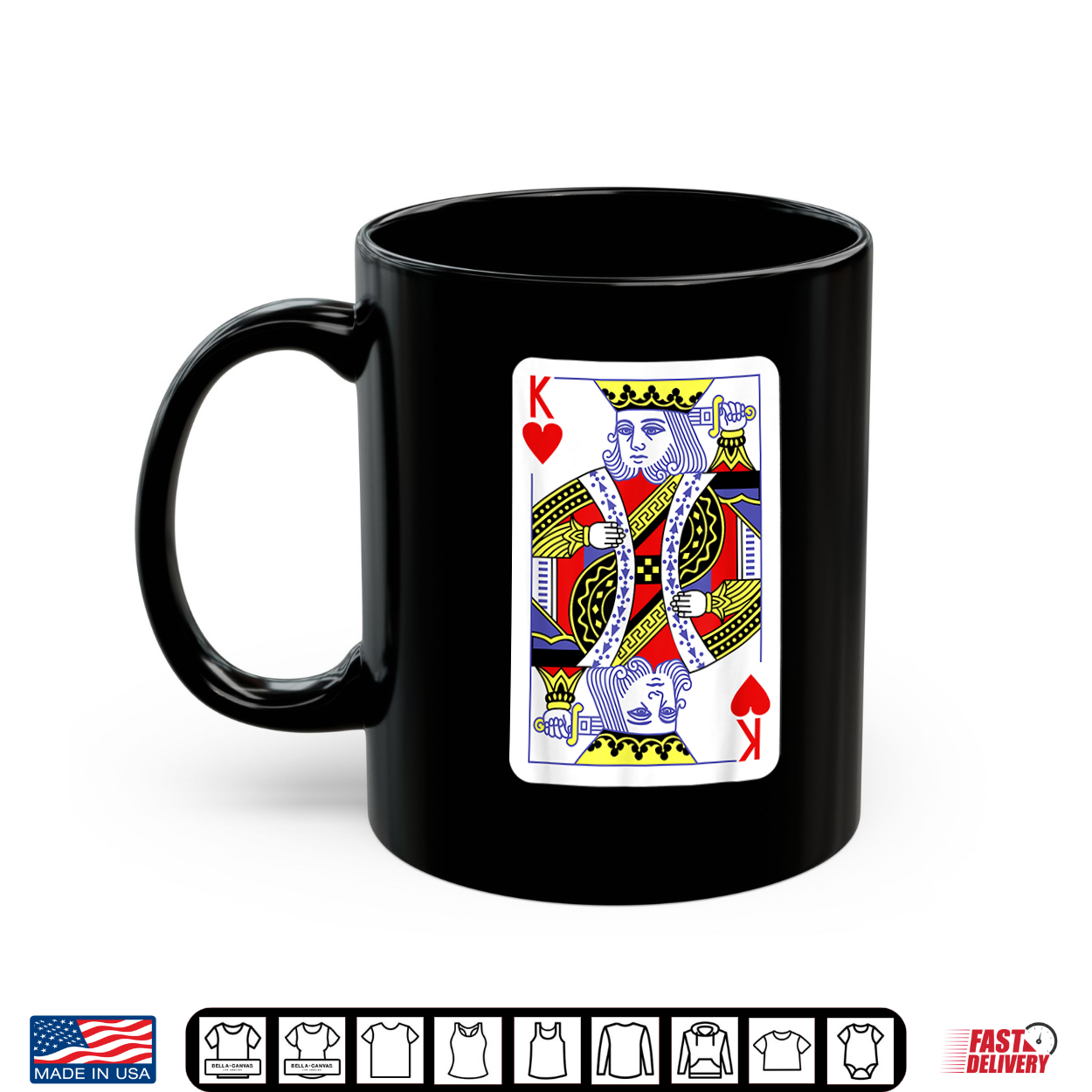 King Of Hearts Playing Cards Halloween Costume Casino Easy Shirt