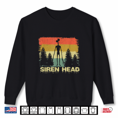 Sweatshirt Monster Myth Siren Head Mysterious Creature Creepy Halloween Shirt