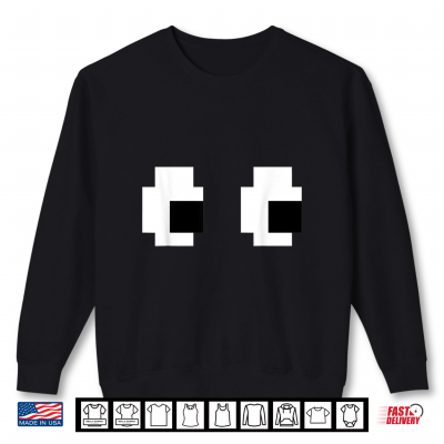 Sweatshirt Retro Arcade Game Ghost 80s 8 Bit Shirt