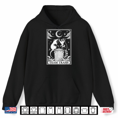 Tarot Card Vintage Team Trash Crescent Moon Opossum Raccoon Shirt 1 Hoodie Tarot Card Vintage Team Trash Crescent Moon Opossum Raccoon Shirt