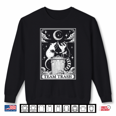 Tarot Card Vintage Team Trash Crescent Moon Opossum Raccoon Shirt 2 Sweatshirt Tarot Card Vintage Team Trash Crescent Moon Opossum Raccoon Shirt
