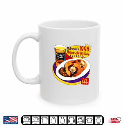Mug McDonalds 1998 Thanksgiving Day Breakfast Shirt