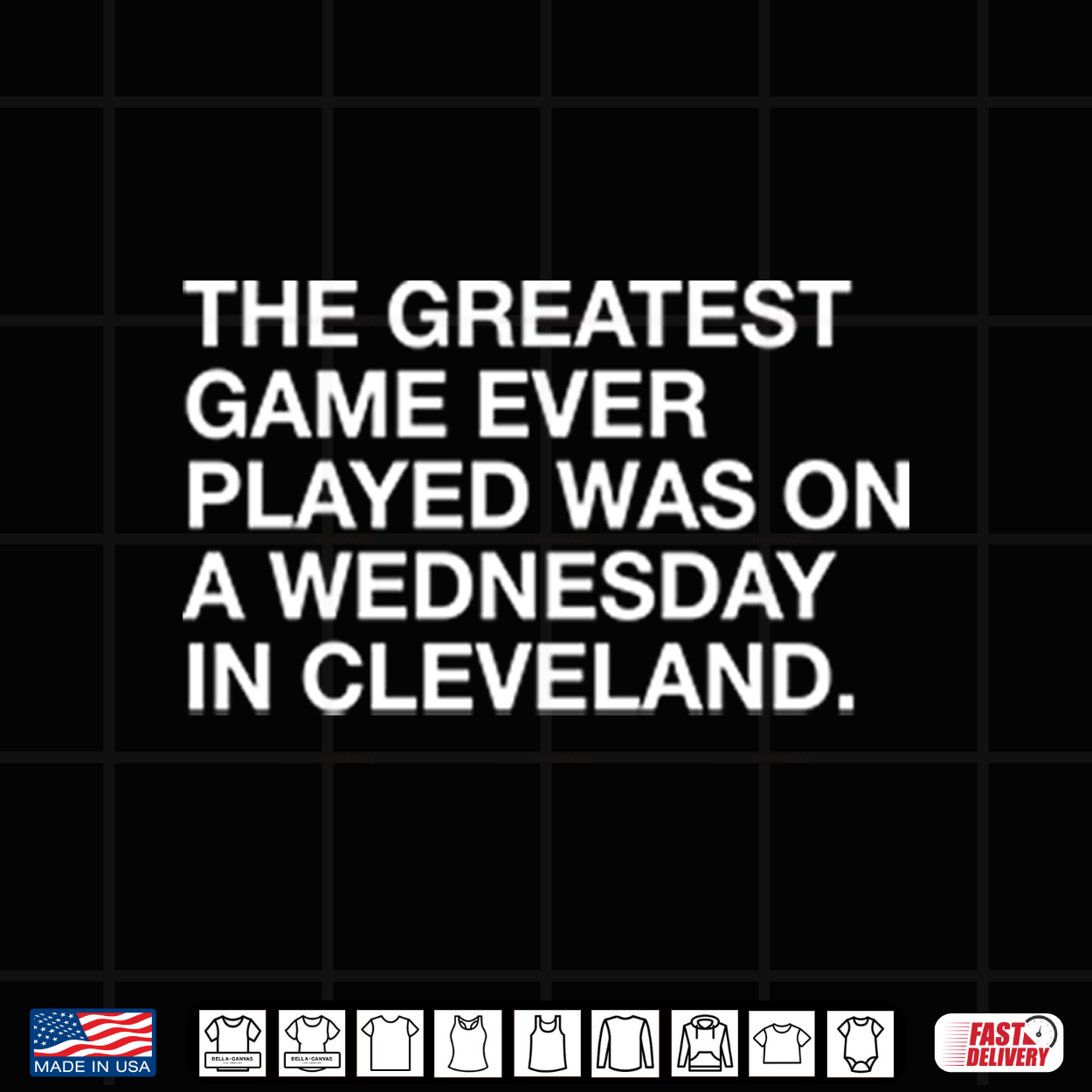 The Greatest Game Ever Played Was On A Wednesday In Cleveland Shirt