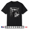 Cat Selfie With Bigfoot Skeleton Alien Ufo Cat Lover Shirt