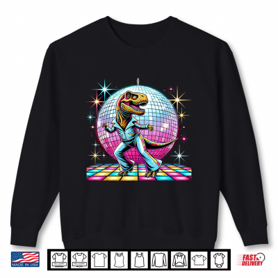Sweatshirt Aesthetic T Rex Disco Shirt 1