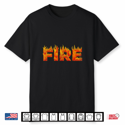 Fire Halloween Costume Fire And Ice Matching Couples Shirt