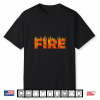 Fire Halloween Costume Fire And Ice Matching Couples Shirt