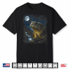 Frog Howling At Moon 90’S Retro Nature Forest Animal Shirt