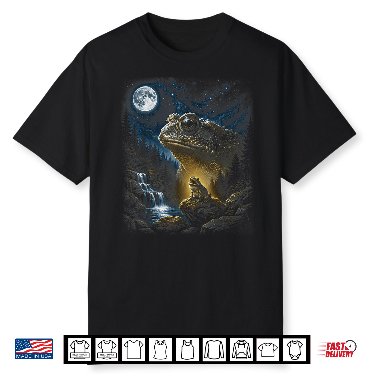 Frog Howling At Moon 90’S Retro Nature Forest Animal Shirt Frog Howling At Moon 90’S Retro Nature Forest Animal Shirt