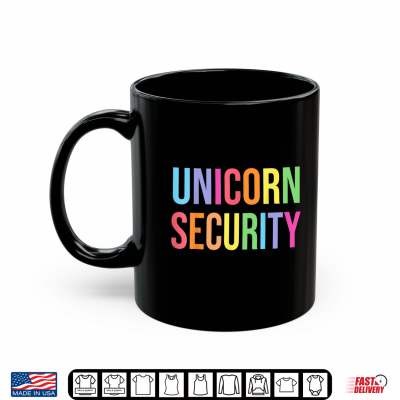 Mug Halloween Dad Mom Daughter Adult Costume Unicorn Security Shirt 1