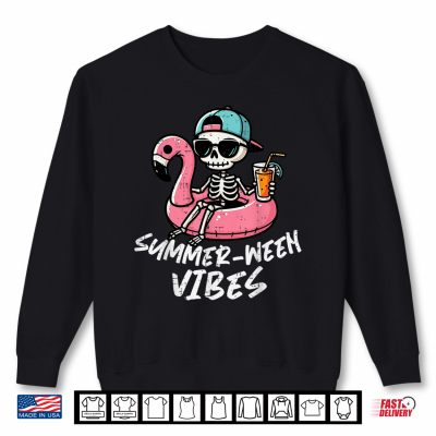 Sweatshirt Halloween Summer Ween Skeleton Float Costume Shirt