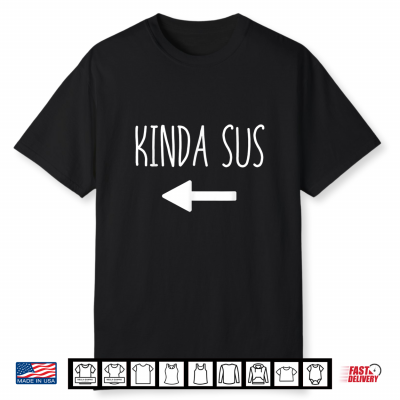 Kinda Sus Arrow Gaming Meme Matching Halloween Costume Shirt