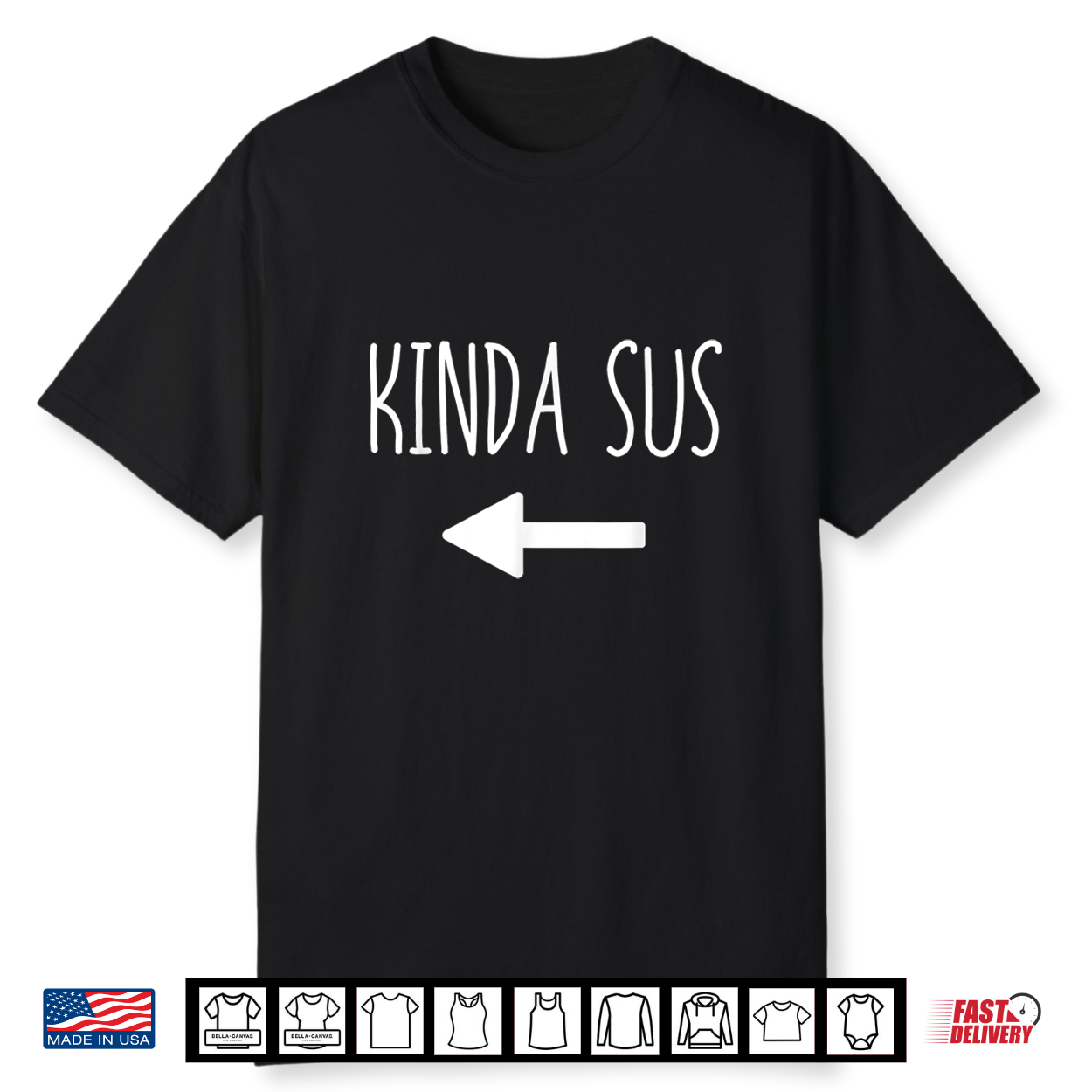Kinda Sus Arrow Gaming Meme Matching Halloween Costume Shirt Kinda Sus Arrow Gaming Meme Matching Halloween Costume Shirt