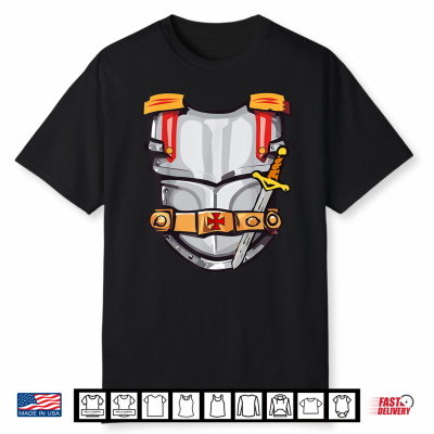Knight Costume Halloween Knights Armor Sword Shirt