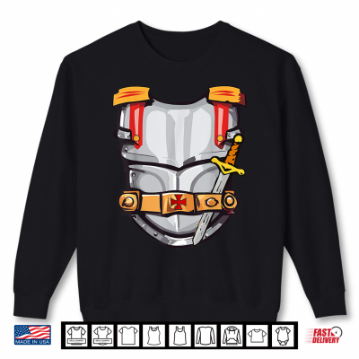 Knight Costume Halloween Knights Armor Sword Shirt 2 Sweatshirt Knight Costume Halloween Knights Armor Sword Shirt