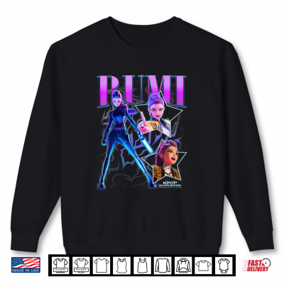 Sweatshirt Kpop Demon Hunters Halloween Rumi Showcase Y2K Style Poster Shirt 1