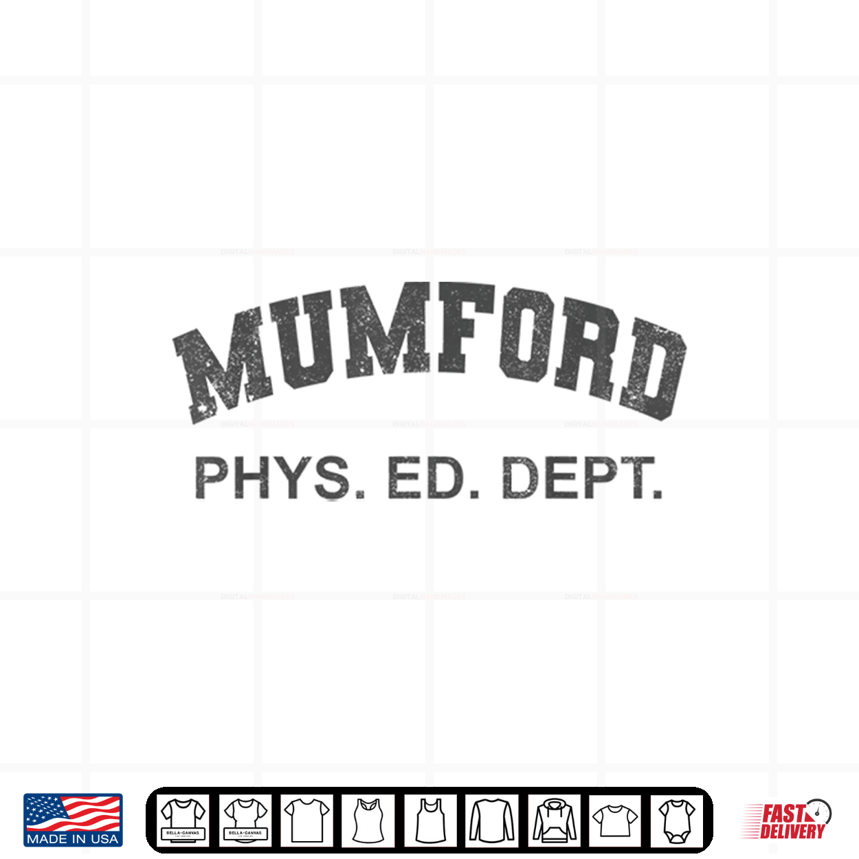 Mens Mumford Phys Ed Dept Funny Lazy Halloween Costume Shirt