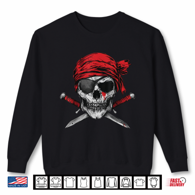 Pirate Flag Skull And Crossbones Skeleton Halloween Shirt 2 Sweatshirt Pirate Flag Skull And Crossbones Skeleton Halloween Shirt