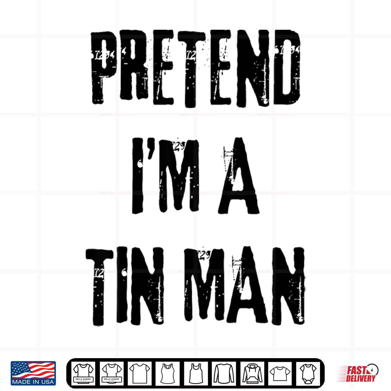 Pretend I’M A Tin Man Halloween Last Minute Costume Shirt