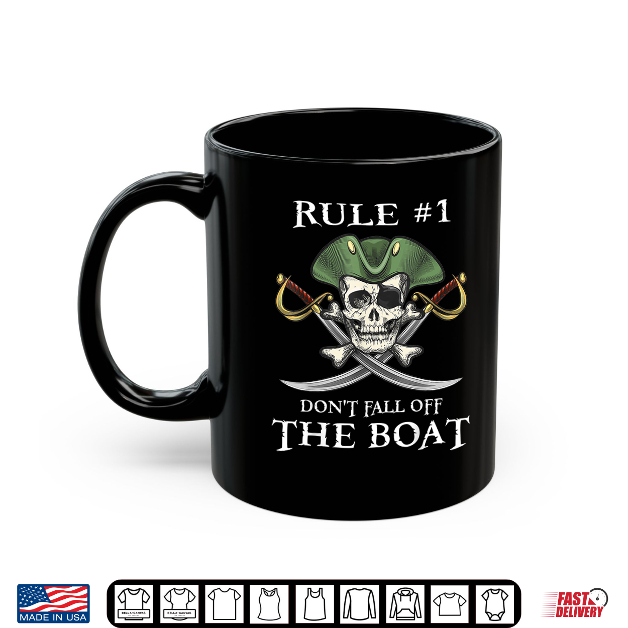 Rule 1 Don’T Fall Off The Boat Cruise Pirate Party Shirt