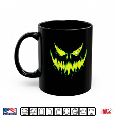 Mug Scary Pumpkin Jack O Lantern Face Halloween Shirt