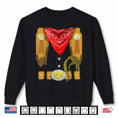 Western Cowboy Halloween Costume Shirt 2 Sweatshirt Western Cowboy Halloween Costume Shirt