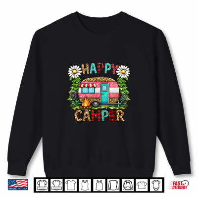 Sweatshirt Happy Camping Camper Club Lovers Adventure Explore Outdoor Shirt