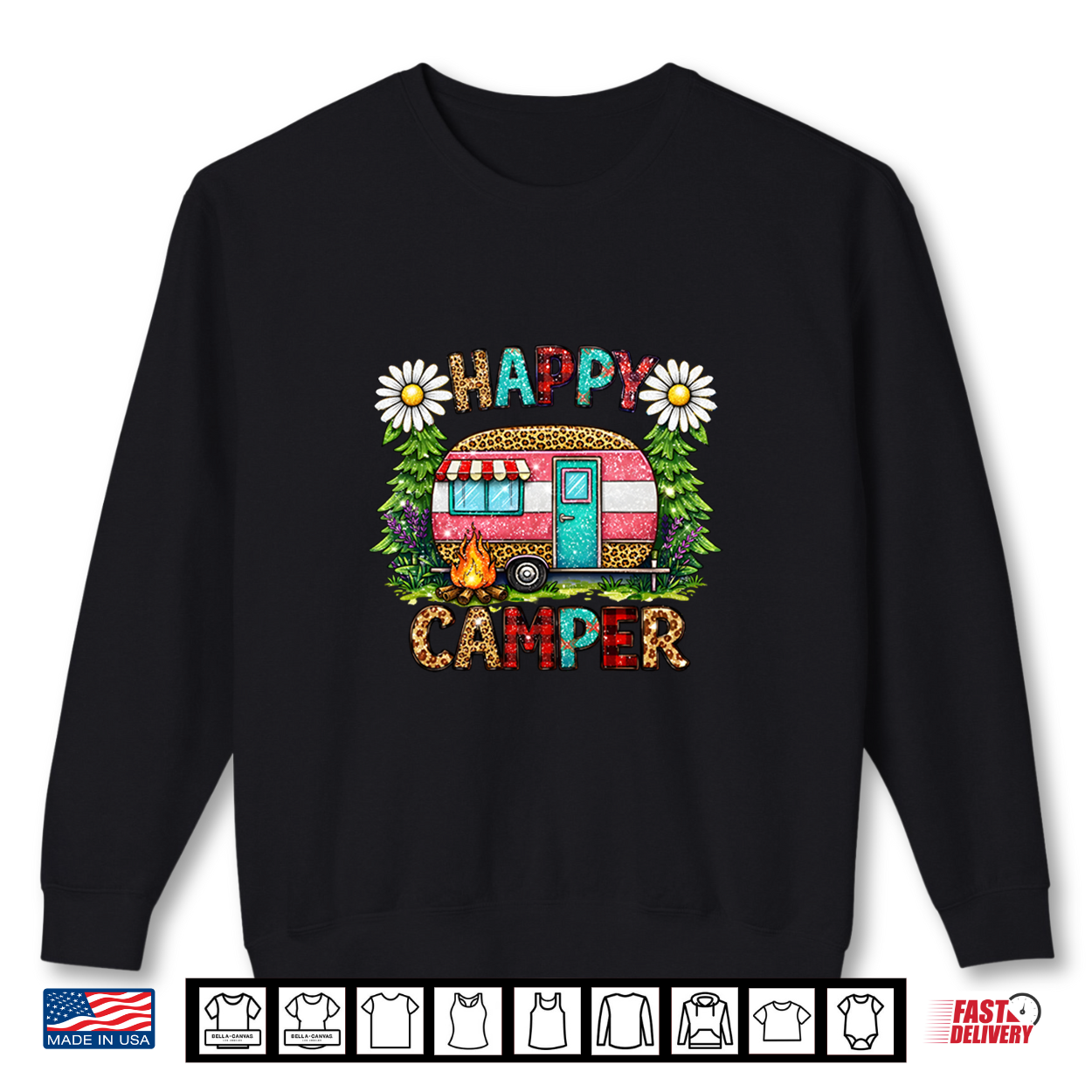 Happy Camping Camper Club Lovers Adventure Explore Outdoor Shirt
