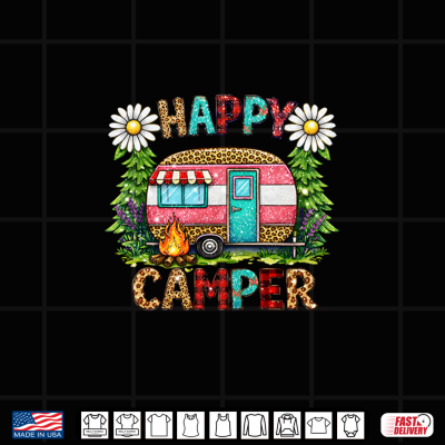 Design Happy Camping Camper Club Lovers Adventure Explore Outdoor Shirt