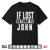 If Lost Return To John Couple Matching Shirt