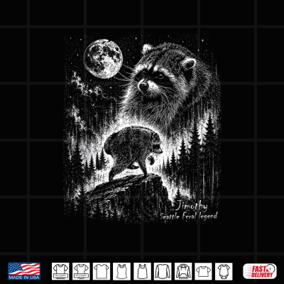 Design Jimothy Raccoon Jimothy From Seattle Shirt