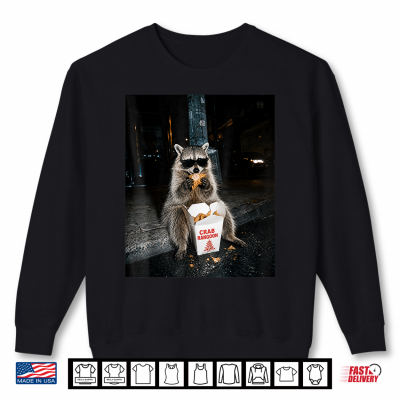 Raccoon Eating Crab Rangoon On The Street Feral Shirt 2 Sweatshirt Raccoon Eating Crab Rangoon On The Street Feral Shirt