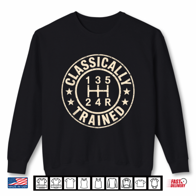 Sweatshirt Stick Shift Design Manual Transmission Shirt