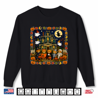 Bears Haunted House Mummy Ghost Trick Or Treat Shirt 2 Sweatshirt Bears Haunted House Mummy Ghost Trick Or Treat Shirt